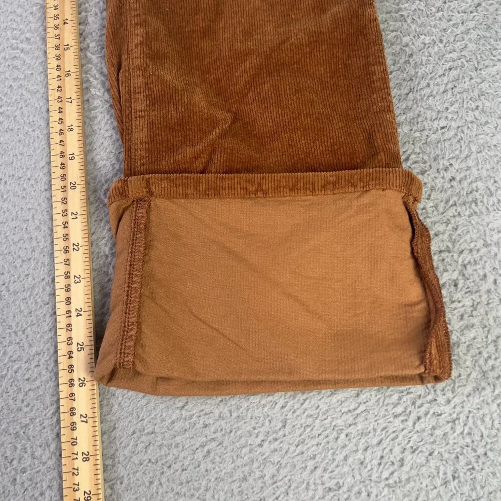 Pilcro Corduroy Pants Womens 30 Brown The Scotty Cuffed High Rise Anthropolgie - Picture 6 of 9
